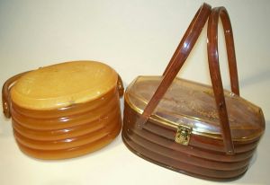 Plastic American beehive style bags 1950s