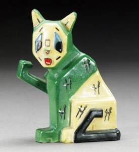 Louis Wain  Pottery Cat