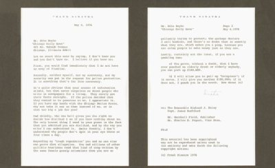 Frank Sinatra Letter