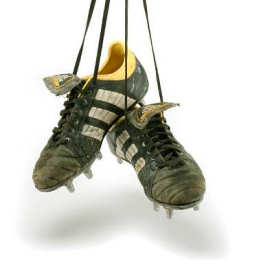 MARTIN JOHNSON'S BOOTS FROM WORLD CUP