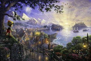 Pinocchio Wishes Upon A Star picture by Thomas Kinkade